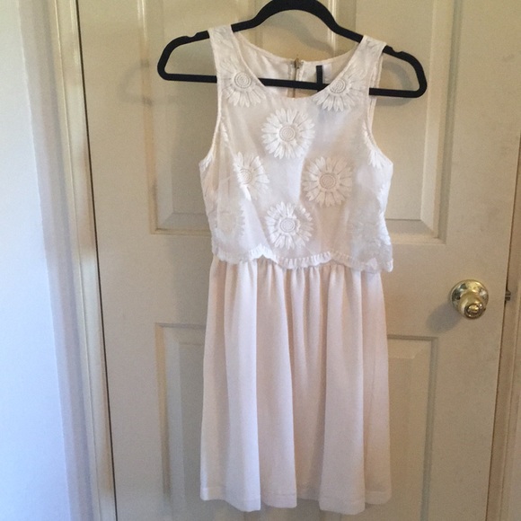 macys cream dress